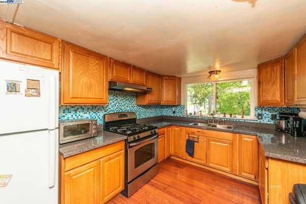 Interior, Kitchen, Wood Texture Flooring