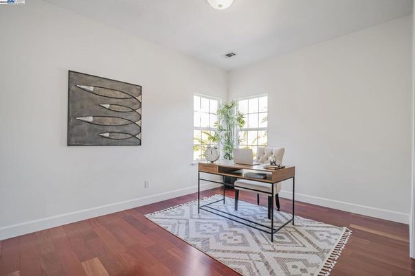 Home Office, Interior, Wood Texture Flooring