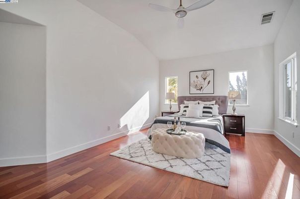 Bedroom, Interior, Wood Texture Flooring