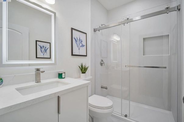 Bathroom, Glass Shower, Interior