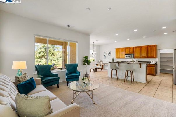 Dining room, Interior, Kitchen, Living room, Pendant Lights, Recessed Lighting, Stainless Steel Appliances
