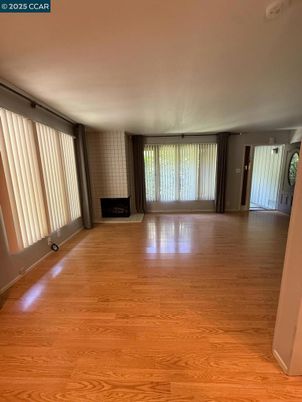 Empty room, Fireplace, Interior, Wood Texture Flooring