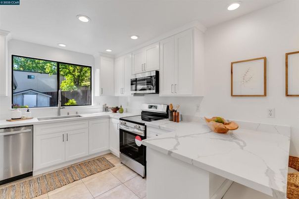 Interior, Kitchen, Recessed Lighting, Stainless Steel Appliances