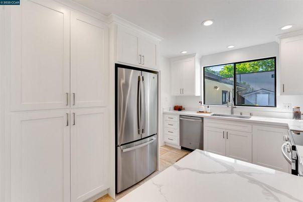 Interior, Kitchen, Recessed Lighting, Stainless Steel Appliances
