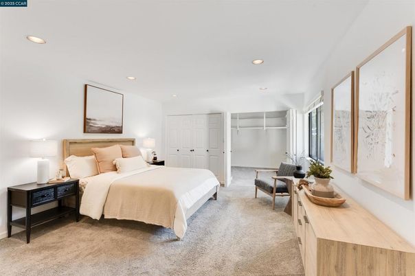 Bedroom, Interior, Recessed Lighting