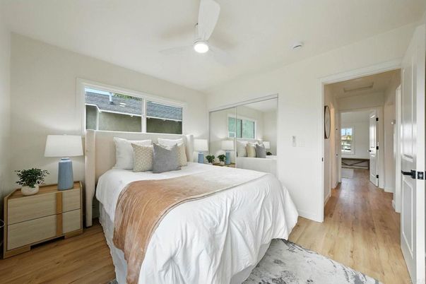 Bedroom, Interior, Wood Texture Flooring