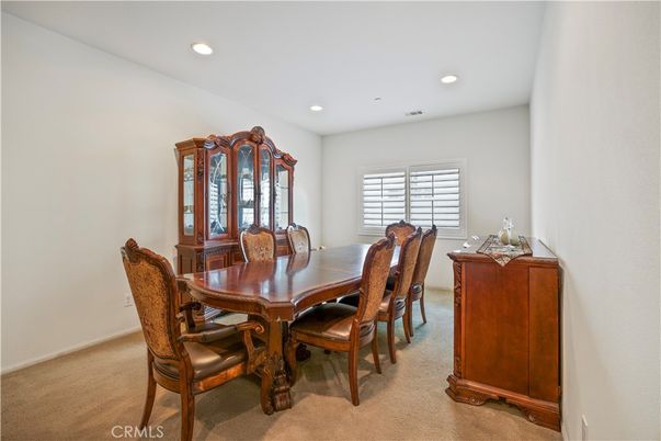 Dining room, Interior, Recessed Lighting