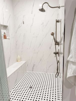 Bathroom, Interior, Marble Walls