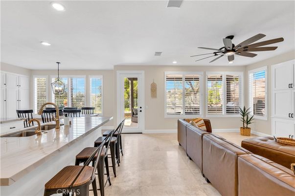 Dining room, Interior, Kitchen, Living room, Pendant Lights, Recessed Lighting