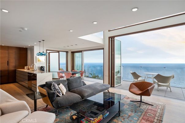 Dining room, Interior, Kitchen, Living room, Pendant Lights, Recessed Lighting, Water, Wood Texture Flooring
