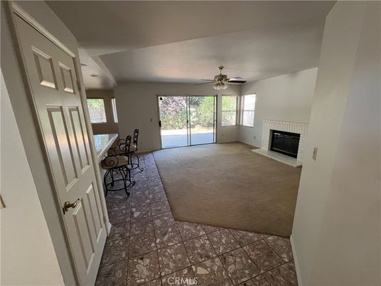 Empty room, Fireplace, Interior