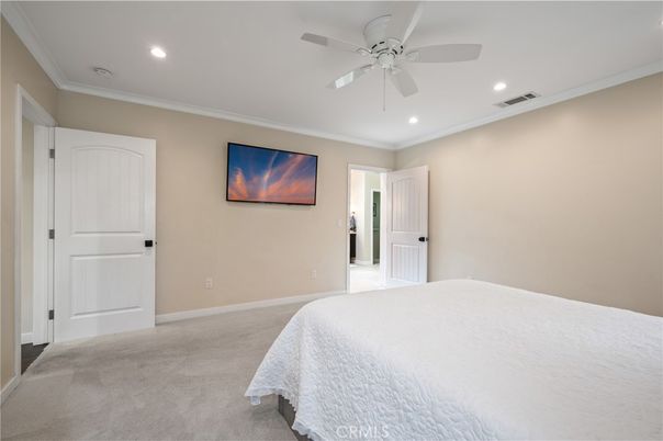 Bedroom, Interior, Recessed Lighting