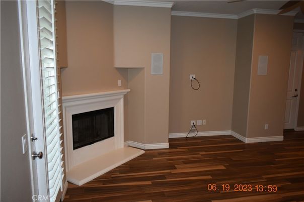 Fireplace, Interior, Wood Texture Flooring