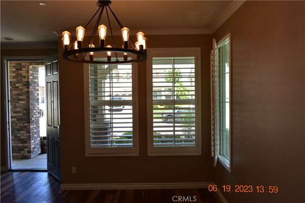 Chandelier, Interior, Recessed Lighting, Wood Texture Flooring