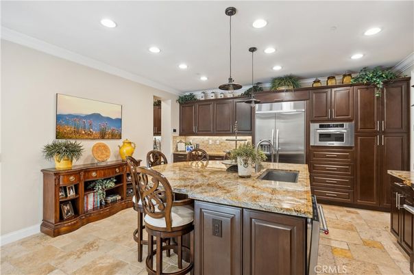 Interior, Kitchen, Pendant Lights, Recessed Lighting, Stainless Steel Appliances