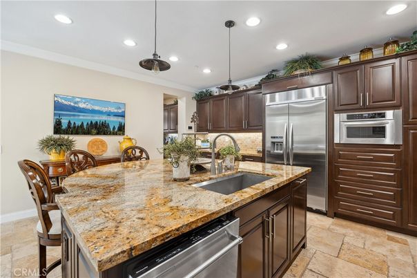Interior, Kitchen, Pendant Lights, Recessed Lighting, Stainless Steel Appliances