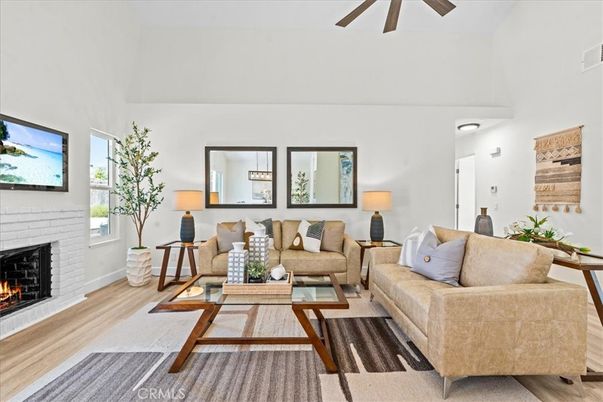 Fireplace, Interior, Living room, Wood Texture Flooring