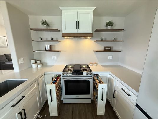 Interior, Kitchen, Wood Texture Flooring