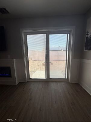 Empty room, Fireplace, Interior, Wood Texture Flooring
