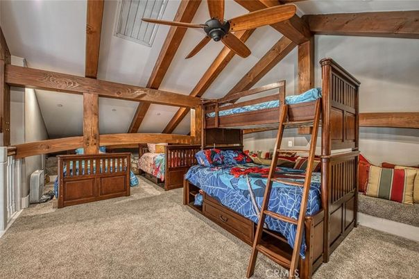 Bedroom, Interior, Wooden Beams
