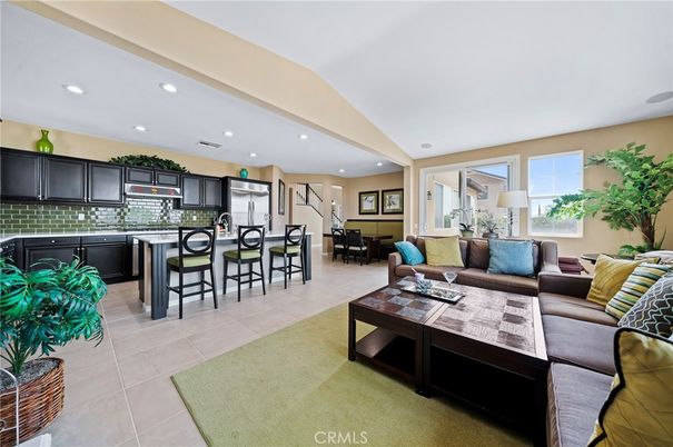 Dining room, Interior, Kitchen, Living room, Recessed Lighting