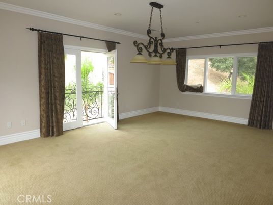 Chandelier, Empty room, Interior
