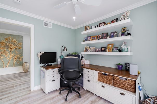 Home Office, Interior, Wood Texture Flooring
