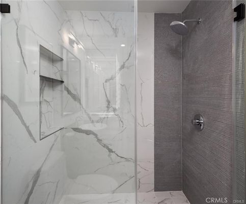 Bathroom, Glass Shower, Interior, Marble, Marble Walls