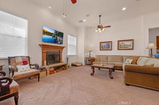 Fireplace, Interior, Living room, Recessed Lighting