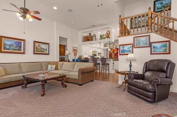 Dining room, Interior, Kitchen, Living room, Recessed Lighting, Wood Texture Flooring