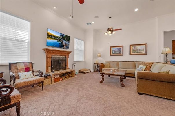 Fireplace, Interior, Living room, Recessed Lighting