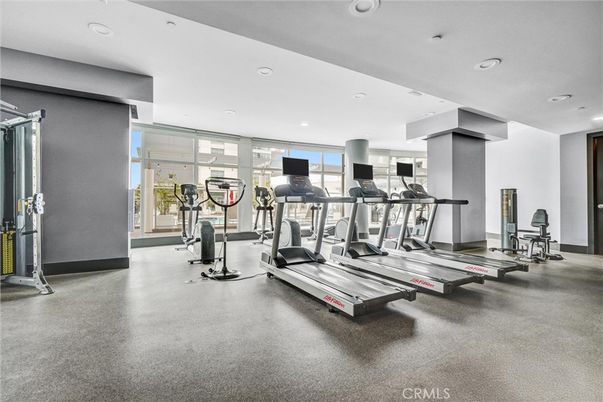 Fitness Equipment, Gym, Interior, Recessed Lighting