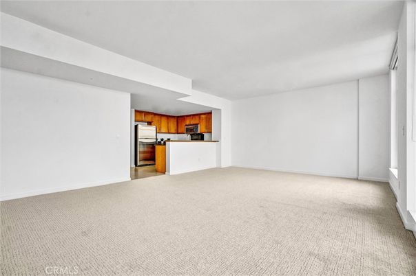 Empty room, Interior, Kitchen, Stainless Steel Appliances
