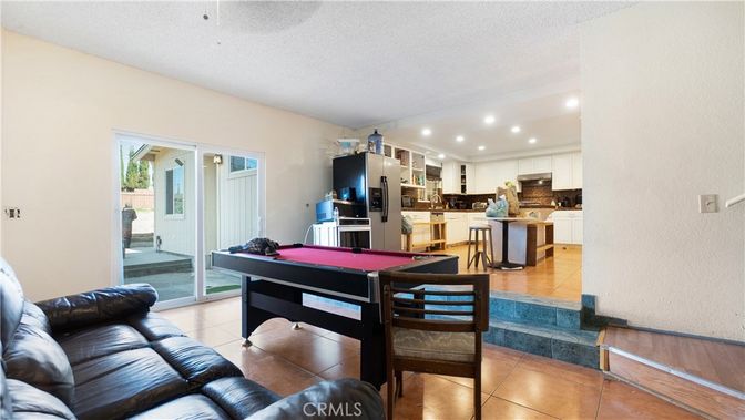Billiard Table, Game Room, Interior, Kitchen, Recessed Lighting