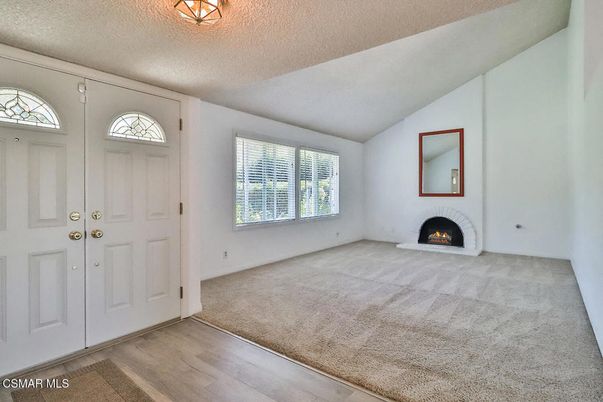 Empty room, Fireplace, Interior