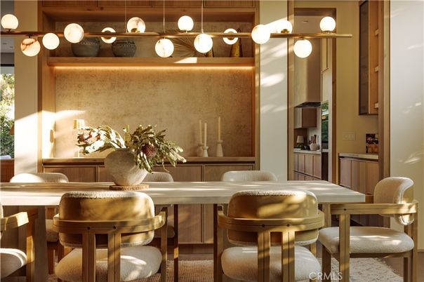 Dining room, Interior, Pendant Lights