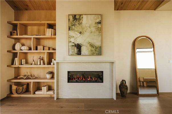 Fireplace, Interior, Wooden Ceilings, Wood Texture Flooring