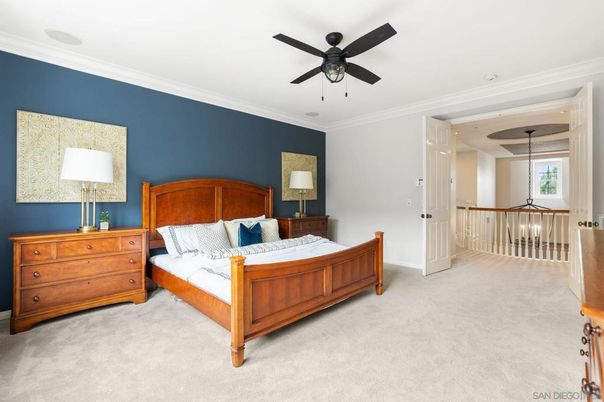 Bedroom, Interior, Pendant Lights