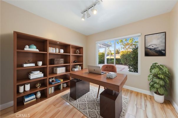 Home Office, Interior, Wood Texture Flooring