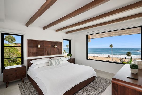 Bedroom, Interior, Water, Wooden Beams