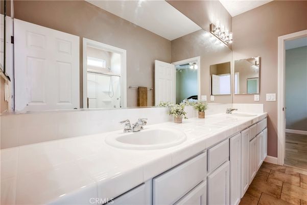 Bathroom, Dual Sink Vanities, Interior, Tile Countertops