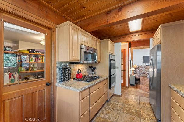 Interior, Kitchen, Stainless Steel Appliances, Wooden Beams, Wooden Ceilings