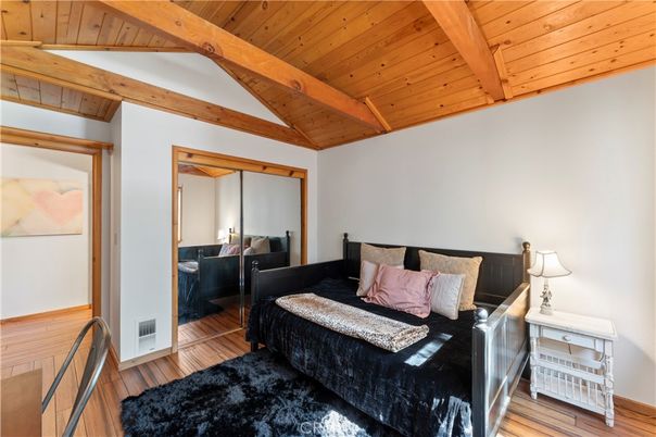 Bedroom, Interior, Wooden Beams, Wooden Ceilings, Wood Texture Flooring