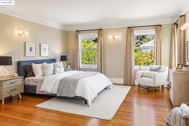 Bedroom, Interior, Wood Texture Flooring