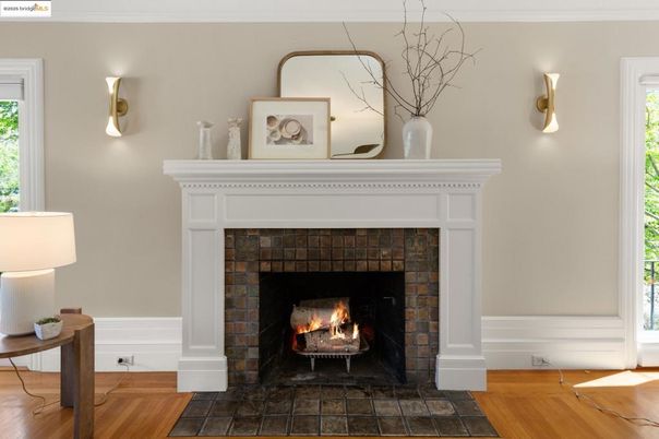 Fireplace, Interior, Wood Texture Flooring
