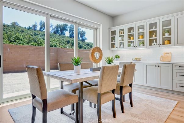 Dining room, Interior, Wood Texture Flooring