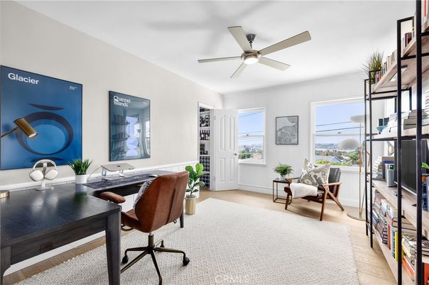 Home Office, Interior, Wood Texture Flooring