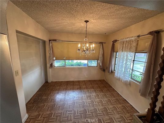 Chandelier, Empty room, Interior, Wood Texture Flooring