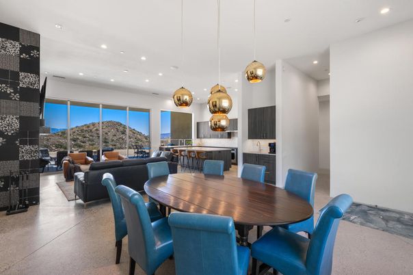 Dining room, Interior, Kitchen, Living room, Pendant Lights, Recessed Lighting