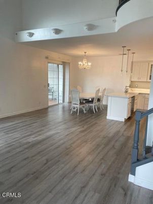 Chandelier, Dining room, Interior, Kitchen, Wood Texture Flooring